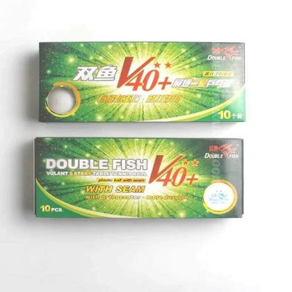 توپ پینگ پنگ 2 ستاره DOUBLE FISH مدل V40