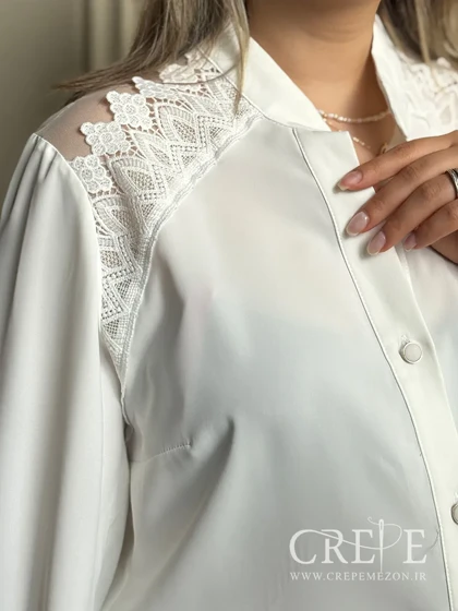 شومیز الیزه سرشانه گیپور