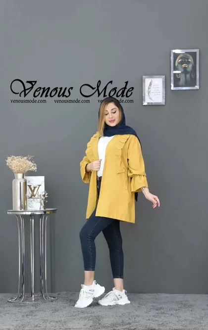 مانتو میکرو یقه چین