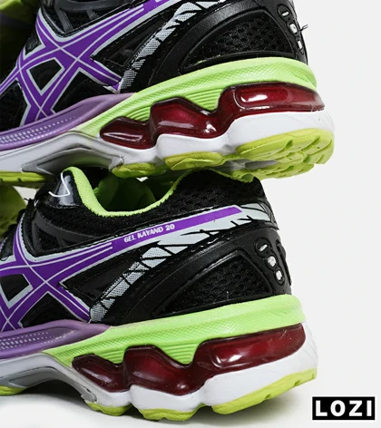 کفش کتانی زنانه مشکی بنفش ASICS KAYANO 20