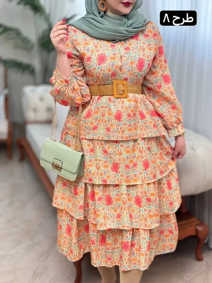 پیراهن ینزی طبقه‌ای 3158