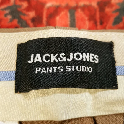 شلوار پارچه‌ای مردانه بگ استایل پیله دار jack & jonesکد 304