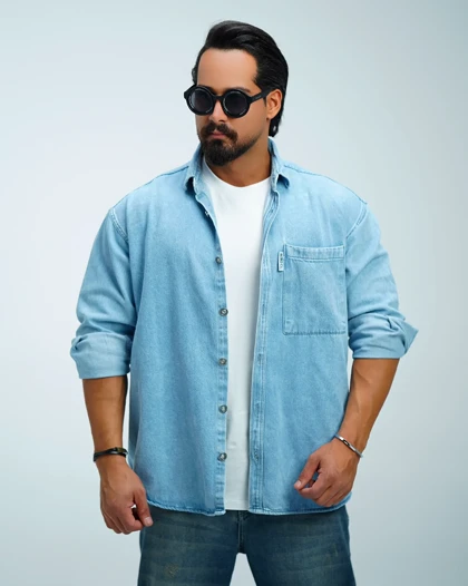 پیراهن جین پاییزه مردانه
