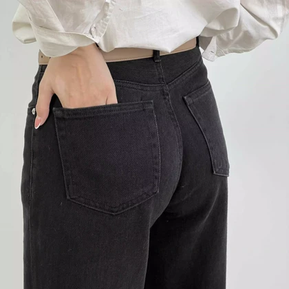 شلوار جین نیم بگ 1007588