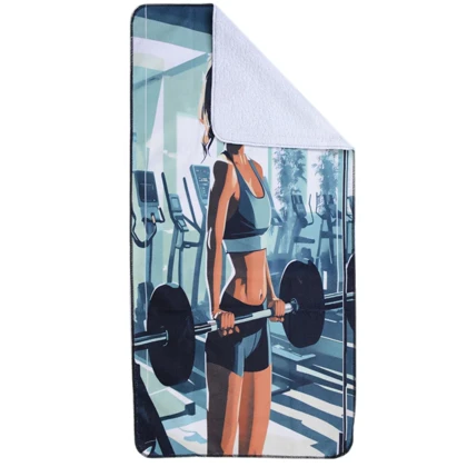 حوله ورزشی مدل Velour-405F0912 ابعاد 50 در 100 سانتی متر