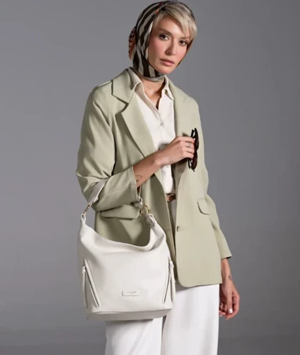 کیف دستی زنانه چرم مصنوعی دیوید جونز DAVIDJONES