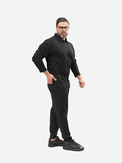 شلوار فاستونی مردانه پارچه کش کد 1066