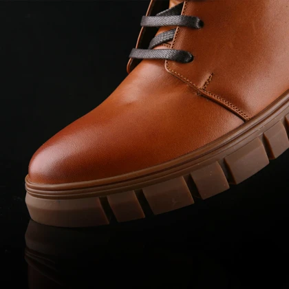 نیم بوت زنانه چرم یلسان مدل آلما کد 610-GN