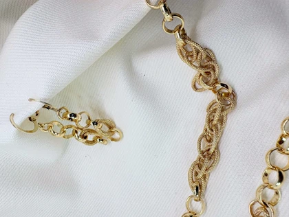 سرویس کامل برند شین مدل «بافت زرین» | طرح زنجیر حصیری با گارانتی 1 ساله