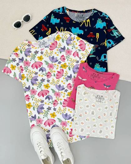 تیشرت نخ پنبه اورجینال از برند اچ اند ام کد 5001