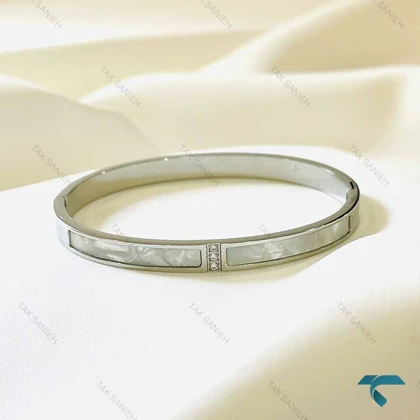 دستبند میناکاری نقره ای MinaKari-8499-L