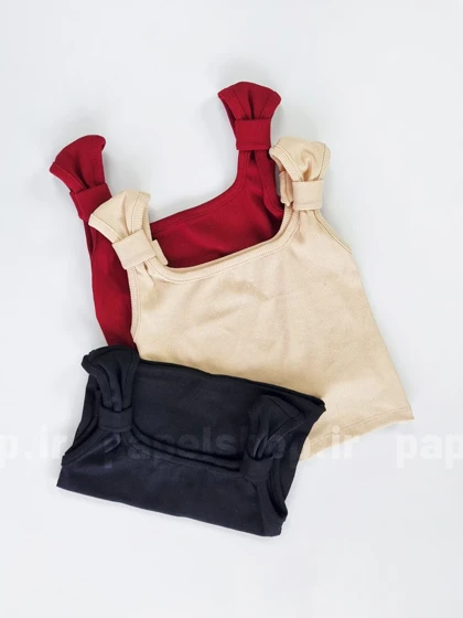 کراپ تاپ کبریتی بند پاپیون