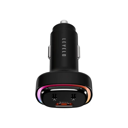 شارژر فندکی 66W لولو مدل LEVELO STATIQUE CAR CHARGER