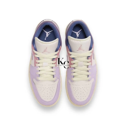 کتانی نایک ایرجردن 1 لو بنفش پاستیلی Nike air jordan 1 low pastel pruple