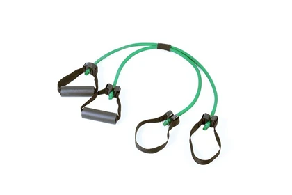 کش ورزشی سبز تن زیب- بادی شیپر-80 سانت- سختی 1 (سبک)