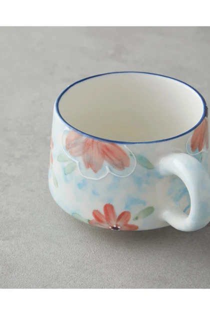 ماگ سرامیکی English Home مدل Pastel Blooming - آبی