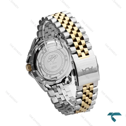 الکسا Premier A0058 مردانه دورنگ طلایی صفحه آبی Alexa-6232-G