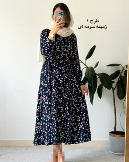 پیراهن ساحلی گل دخت 1