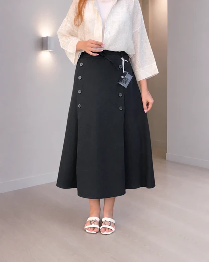 دامن مدال سیلک رنگی