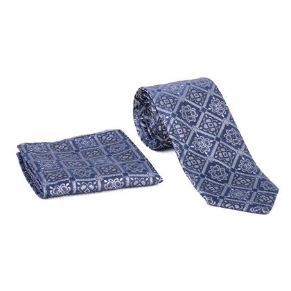 ست کراوات و پوشت طوسی و سورمه ای 9899