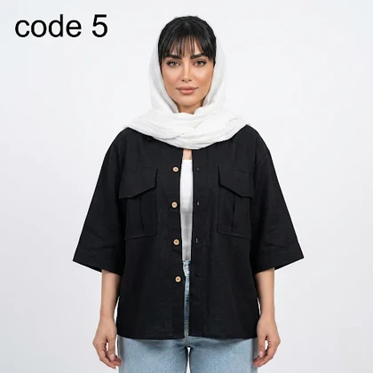 شومیز لینن مدل رسپینا علیدسا