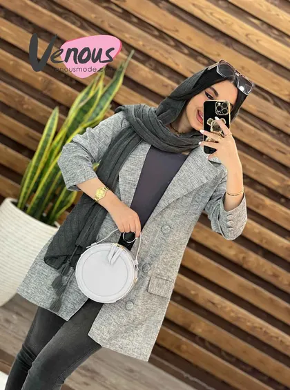 مانتو لینن کتی شش دکمه