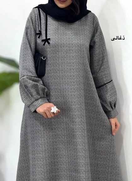 پیراهن مانتویی سوپر کلوش پاییزه پاپیون 1