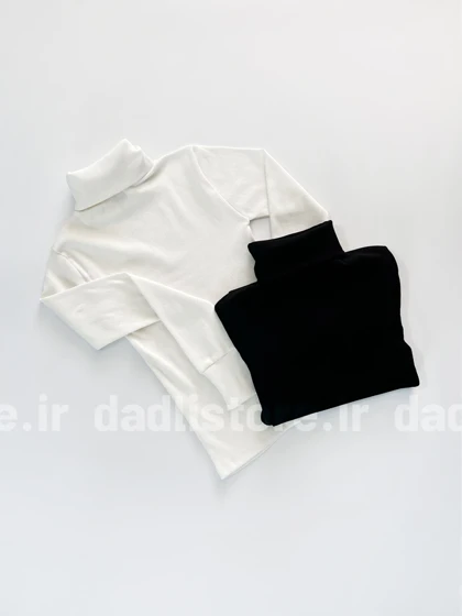بلوز کبریتی یقه اسکی فینگردار ساده