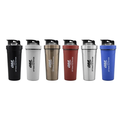 شیکر استیل یک تیکه اوپتیموم نوتریشن مدل OM ظرفیت 0.65 لیتر