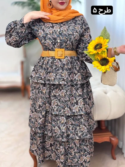 پیراهن ینزی طبقه‌ای 3158