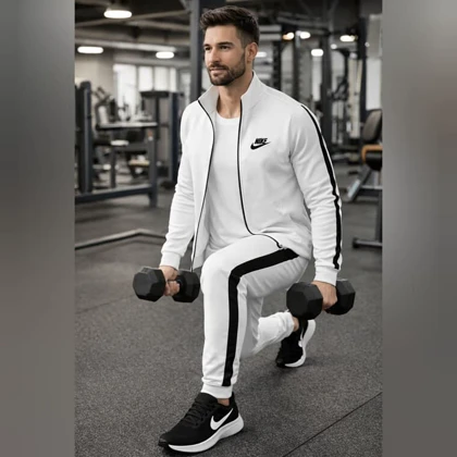 پکیج ست سویشرت شلوار مردانه نایک مدل Madio + کفش ورزشی مردانه Nike مدل Tigo زیره سفید