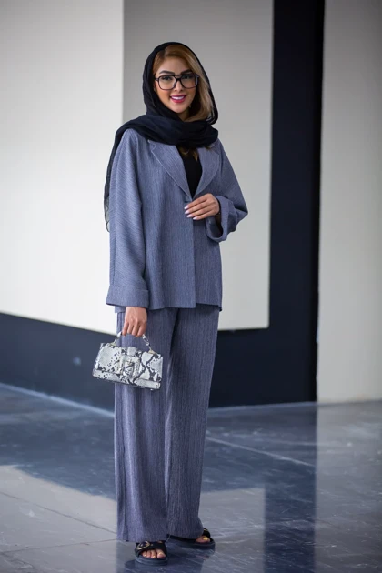 مانتو شلوار لونا بغل چاک