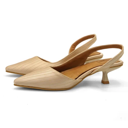 کفش مجلسی زنانه پاشنه‌دار 3 سانت مدل sandal valentino - 0097