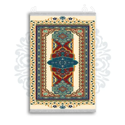 *جدید* فرشینه از جنس پارچه شانل مخمل ترک طرح فانتزی برند دفه کد 1677