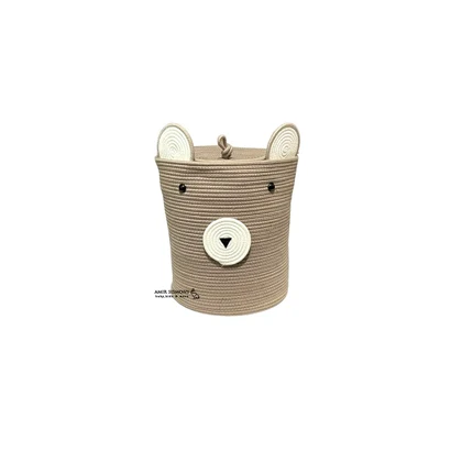 سبد دربدار لوازم کودک طرح خرس isiz