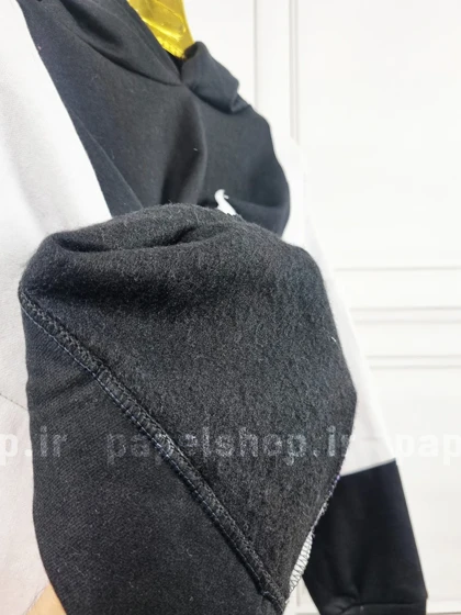 هودی کوتاه تک جیب مشکی