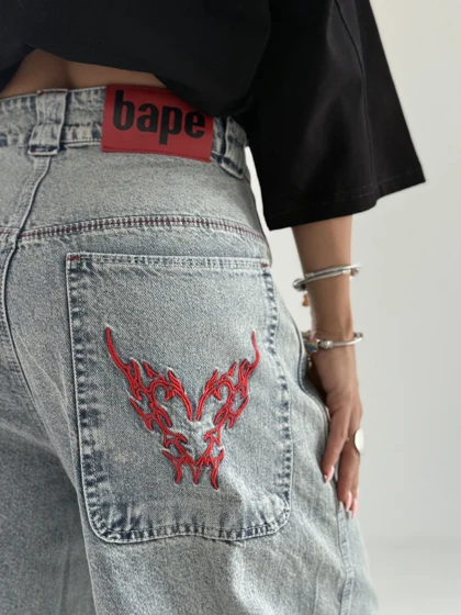 شلوار جین برمودا CAMO