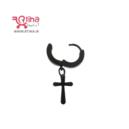 پیرسینگ گوش صلیب پسرانه و دخترانه مدل سوزنی