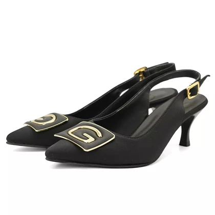 کفش مجلسی زنانه پاشنه‌دار 5 سانت مدل 400932 _ sandal valentino