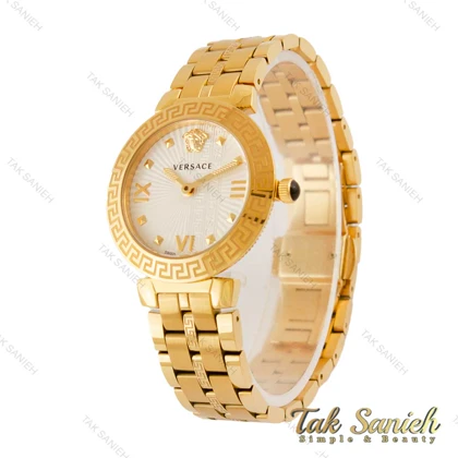 ساعت زنانه ورساجه طلایی صفحه سفید Versace-5407-L