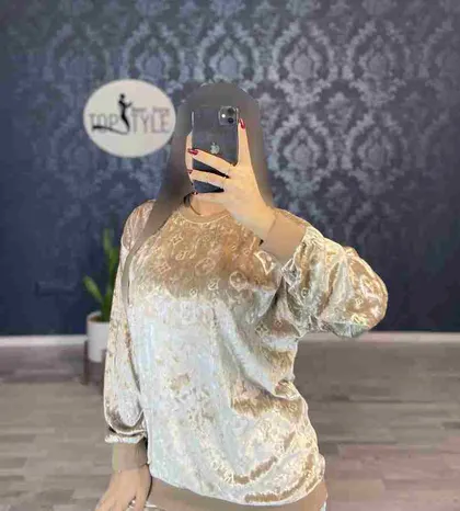 بلوز و شلوار مخمل کد : 7819