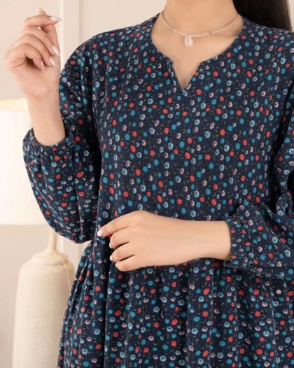 پیراهن گل‌دار سلنا کد 26971