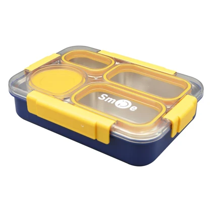 ظرف غذا لانچ باکس مدل 4Box-Love Smile ظرفیت 1.5 لیتر