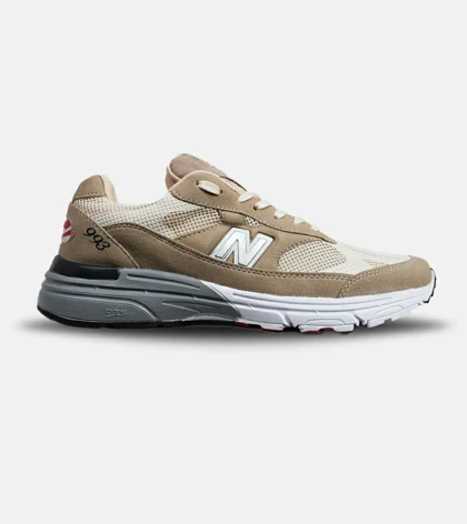 کفش کتانی بزرگ پا قهوه ای طوسی NEW BALANCE 993