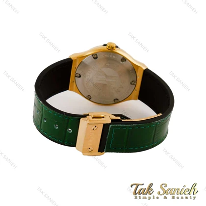 ساعت هابلوت زنانه طلایی سبز فول نگین Hublot-5228-L