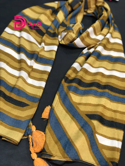 شال هندسی نخی چهارفصل