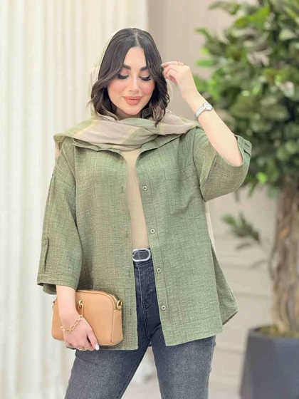 شومیز آستین پاگن ثمین