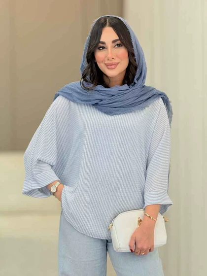 مانتو پانچ راه راه
