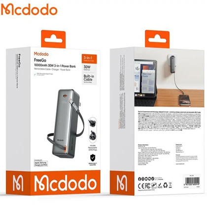 پاوربانک 10000 و شارژر دیواری 20 وات مک دودو MCDODO مدل MC-3181
