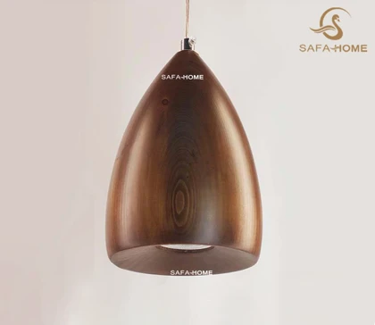 چراغ آویز چوبی طرح سرو 2